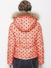 Женские пуховики Романтический Манифест игривый горошек