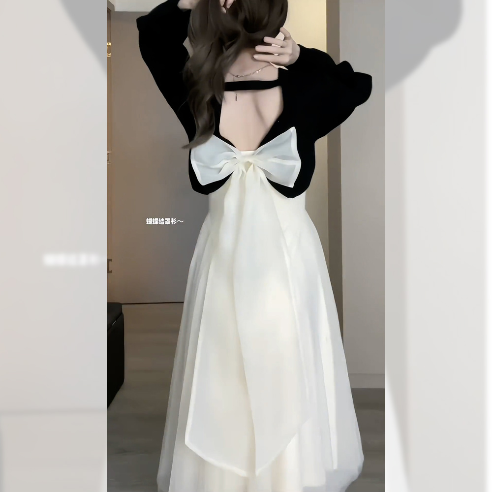 小香风套装秋款2023新款时尚小个子显高茶系穿搭高级时装两件套裙-Taobao