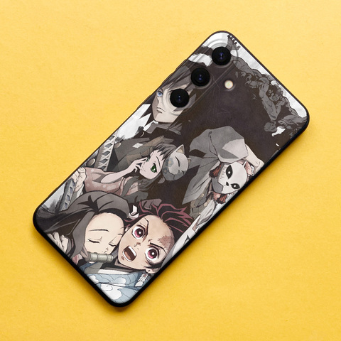 Anime – Demon Slayer Matte Soft Silicone TPU S24, S24 Plus, S24 Ultra, S23, S23 Plus, S23 Ultra, S22, S22 Plus, S22 Ultra
