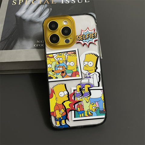 The Simpsons Cartoon New Bart Simpson Selfie 15, 14, 13, 12 iPhone Case