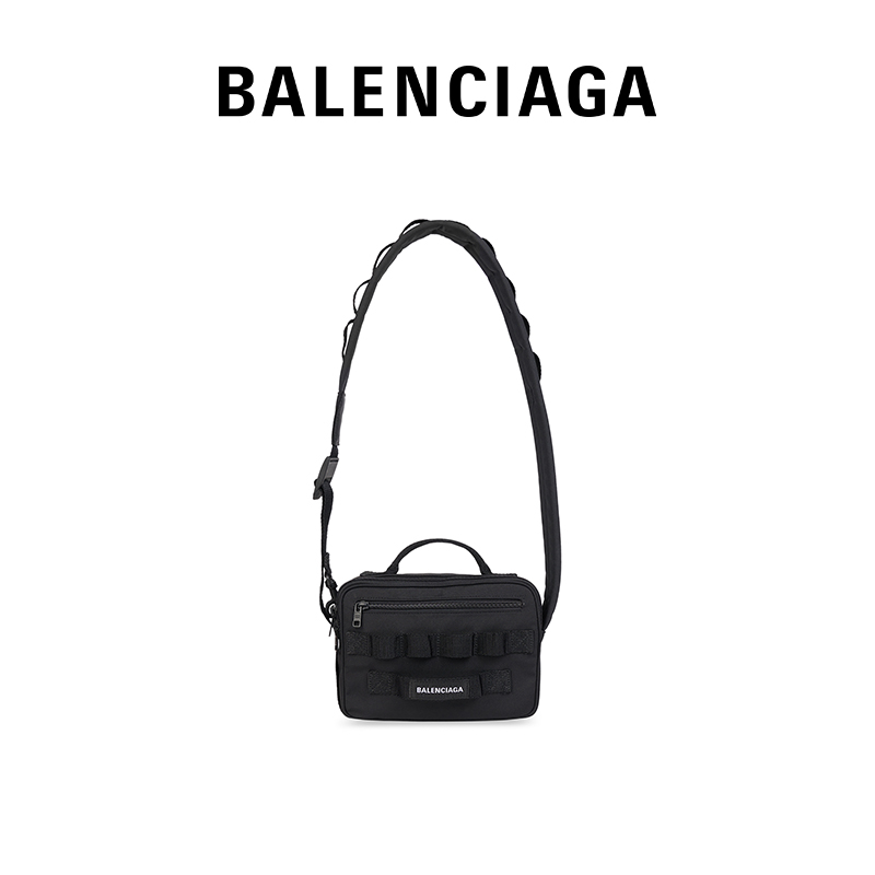 BALENCIAGA巴黎世家ARMY男士品牌标识休闲邮差包-Taobao