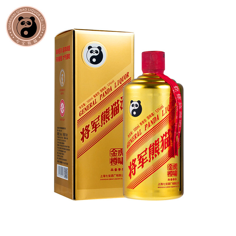 七宝熊猫臻选系列酱香型白酒53度500ml单瓶装评价- 淘宝网