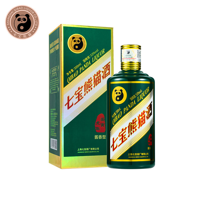 七宝熊猫臻选系列酱香型白酒53度500ml单瓶装评价- 淘宝网