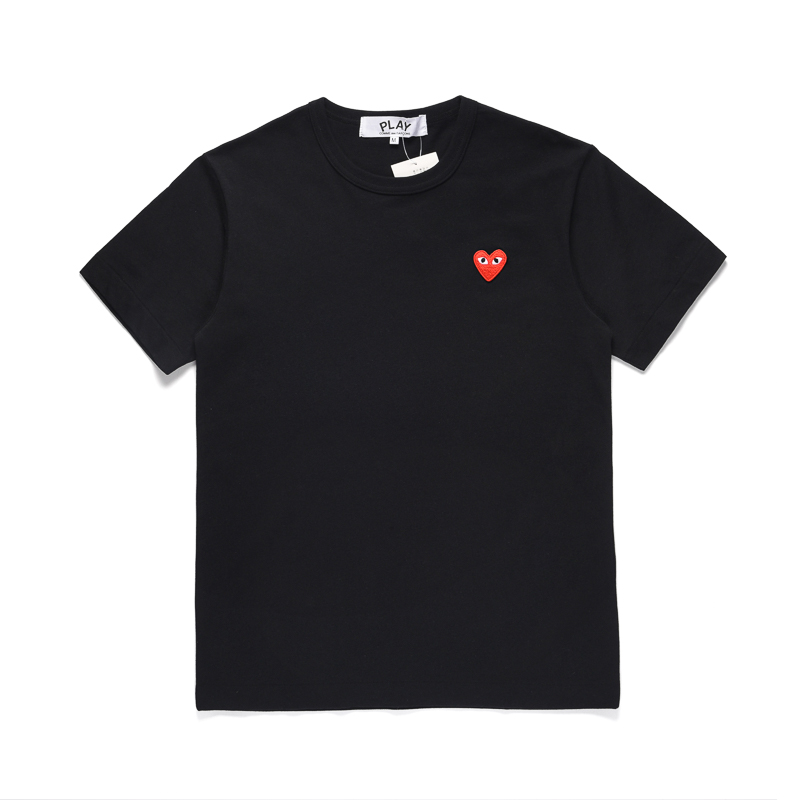 PLAY COMME des GARCONS川久保玲爱心CDG男女情侣款短袖T恤POLO衫-Taobao