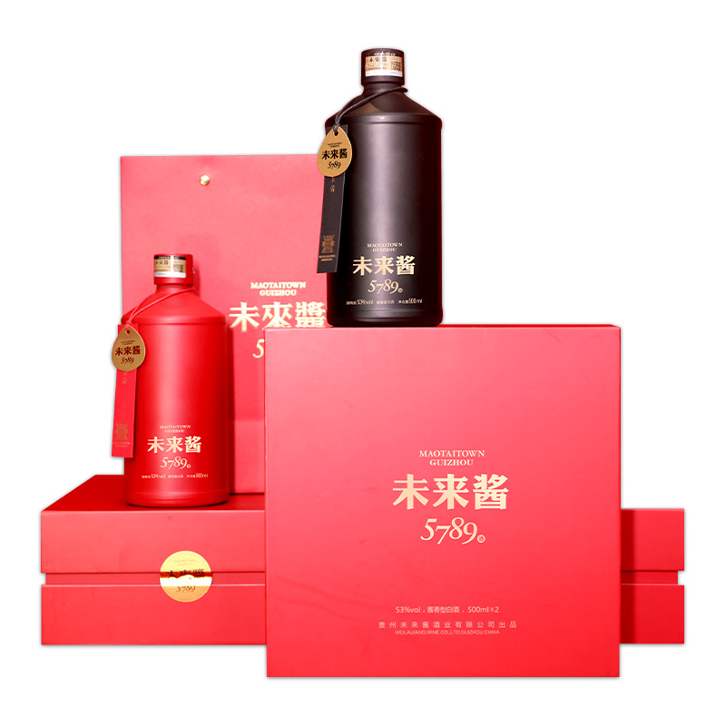 未来酱5789经典15版53度坤沙酱香型纯粮酿高度白酒整箱装500ml*4 - Taobao