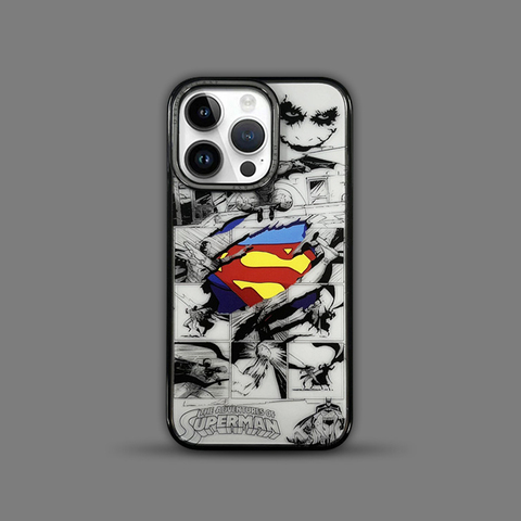 Superman Spiderman Comic Book New 15, 14, 13, 12 iPhone Case