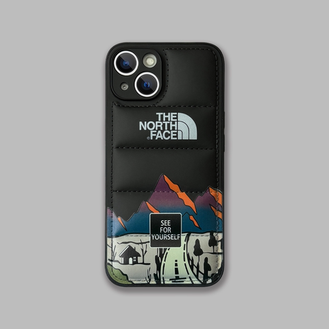 Over 30 The North Face Puffy Puffer Down Jacket 15, 14, 13, 12, 11 iPhone Case