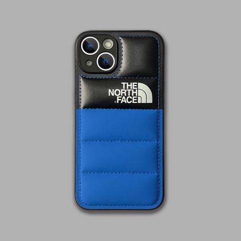 Blue — New The North Face Puffy Puffer Down Jacket 15, 14, 13, 12 iPhone Case