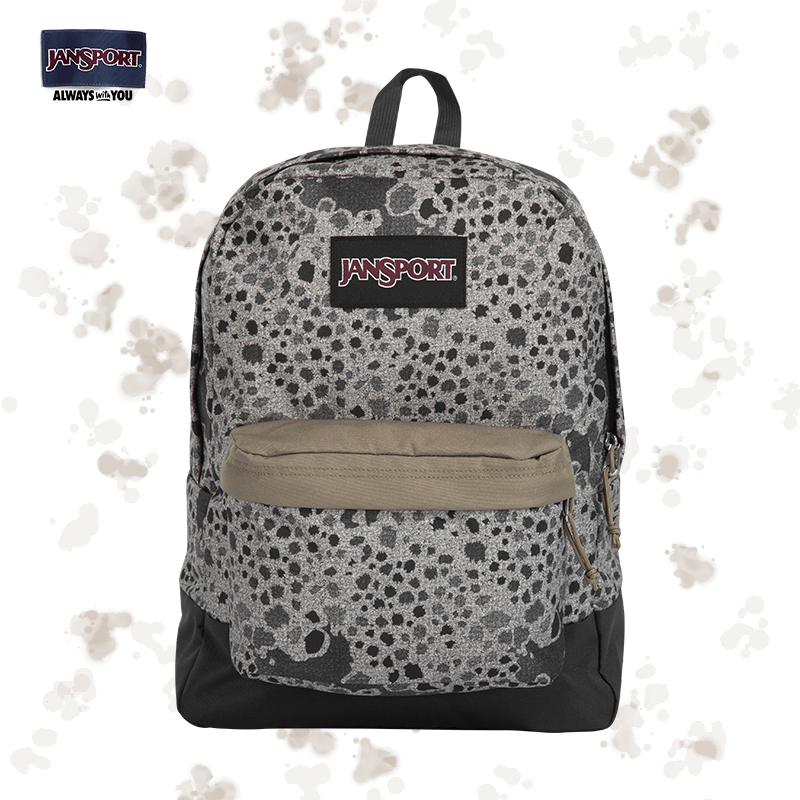 Jansport Superbreak Backpack Black Label Stony Camo Print