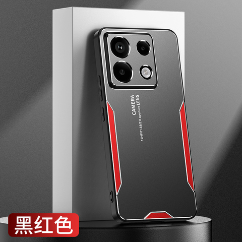 Metal Aluminum Two Tone Matte Anti Scratch Resistant Note 13, Note 13 Pro, Note 13 Pro+ Camera Lens Protection Phone Case