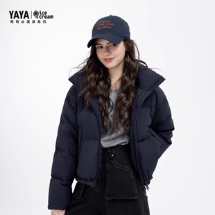【冰淇淋系列】YAYA25秋冬新款女纯色保暖加厚时尚百搭短款羽绒服