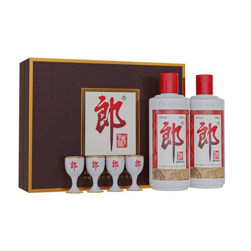 郎酒红花郎红十53度酱香型白酒500ml*2瓶礼盒装评价- 淘宝网