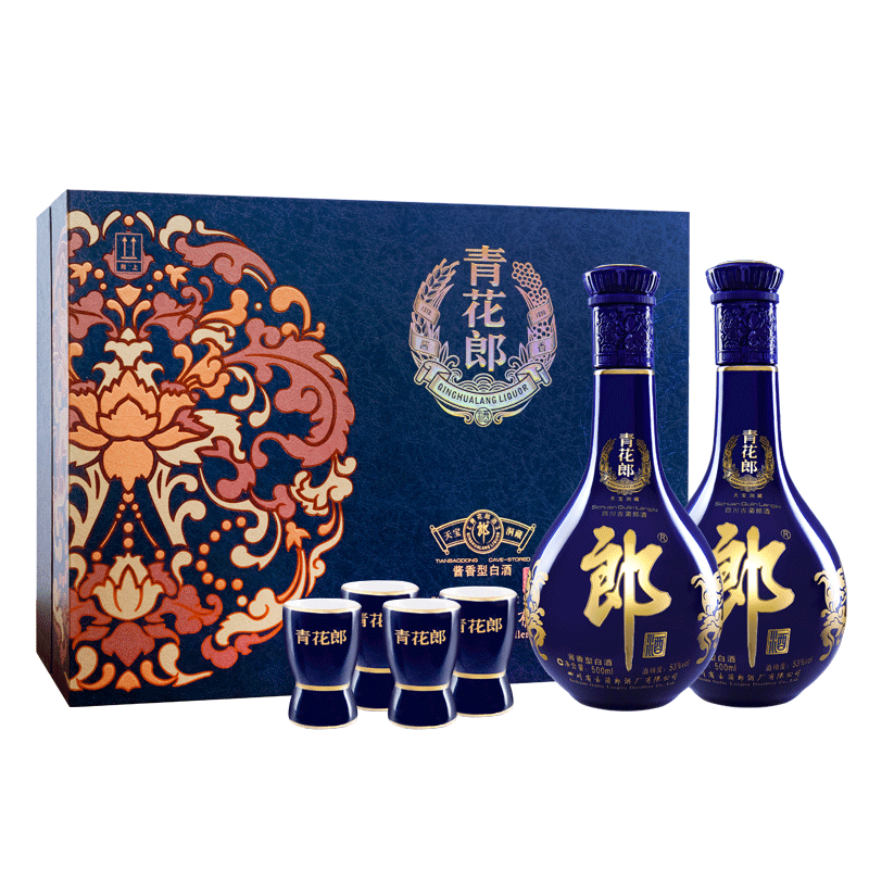 郎酒红花郎红十53度酱香型白酒500ml*2瓶礼盒装评价- 淘宝网