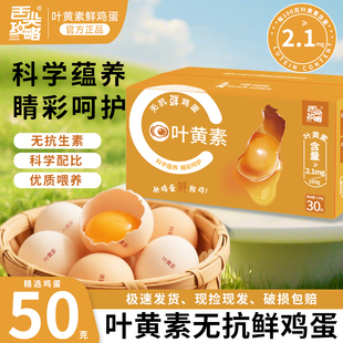 舌尖攻略减醇/叶黄素/富硒无抗鲜鸡蛋佳节礼盒30枚/盒产地直发
