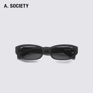 王鹤棣同款A.SOCIETY RAW系列时尚防晒椭圆板材粗框男女墨镜MATEO