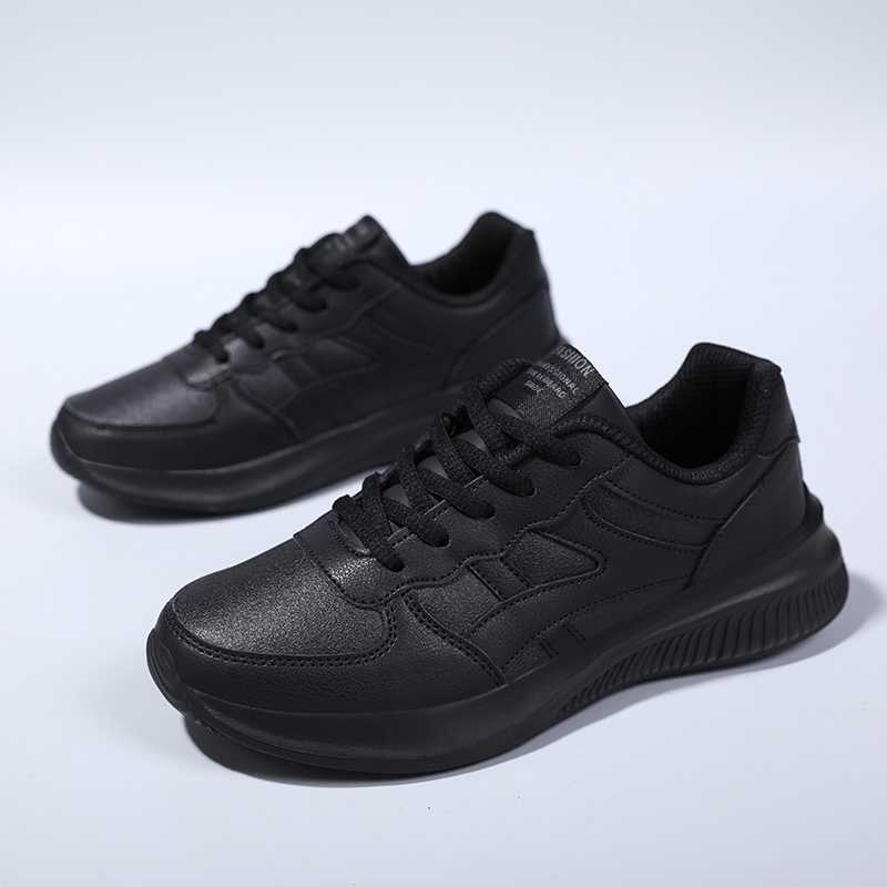舒适女鞋全黑色跑步运动鞋女士软底网面透气防油防滑厨房鞋工作鞋-Taobao