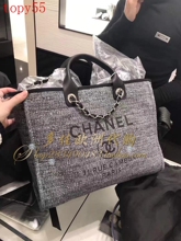 40 欧洲代购chanel/香奈儿明星同款新款totebag沙滩包购物袋手提女包