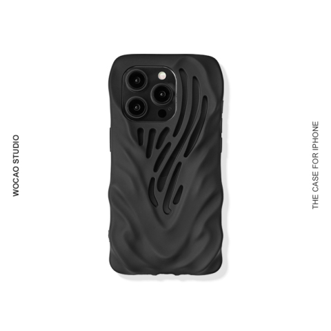New 3D Wavy Wing Hollow Heatsink Heat Dissipation 15, 14, 13, 12 iPhone Case