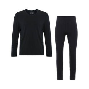 【牛奶系】爱慕先生含氨基酸吸湿发热抗静电抗菌男士薄保暖套装红