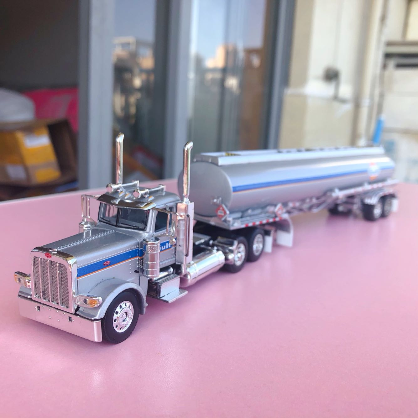 DCP first gear 1/64 展会彼得标peterbilt 389 清障车拖车-Taobao