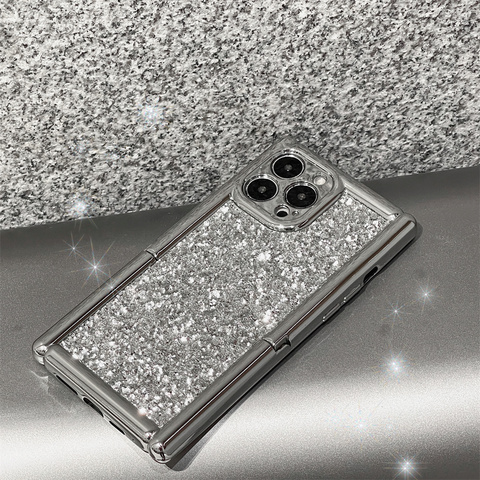 Girls New Sequins Glitter Bling Luxury Kickstand Electroplated 15, 14, 13, 12 iPhone Case