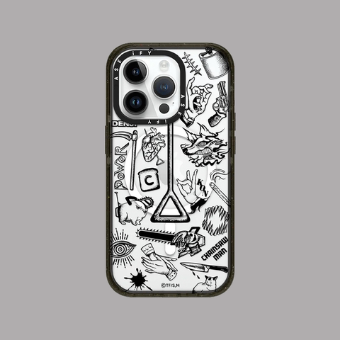 Chainsaw Man Anime MagSafe Acrylic 15, 14, 13, 12 iPhone Case