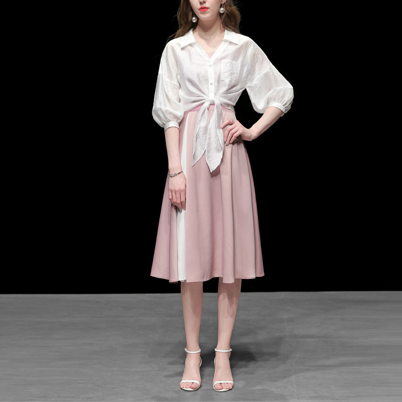 秋装2021新款女装白色棉麻衬衫短款宽松休闲衬衣百搭防晒衫潮