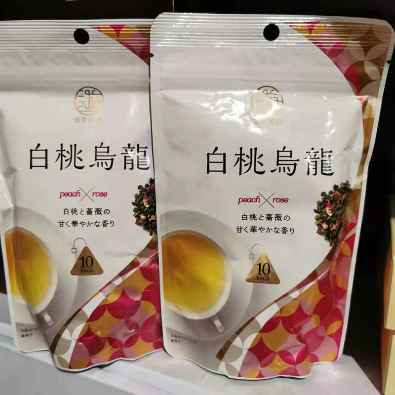 现货日本本土日东红茶遊香茶馆白桃乌龙白葡萄茉莉花茶包