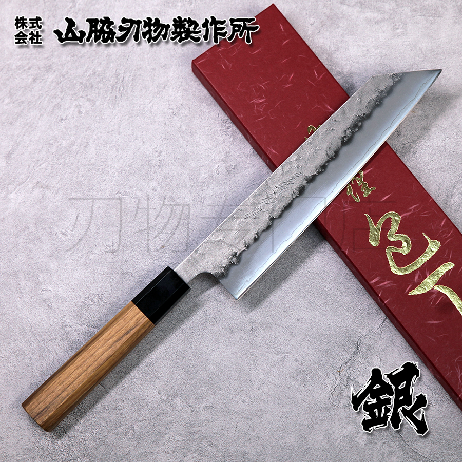 日本进口堺孝行犁地银三牛刀24厘米刃长厨刀菜刀夹钢手工锻打