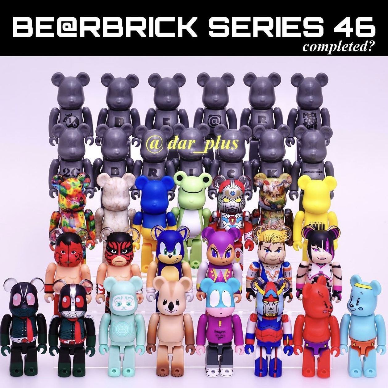 Bearbrick 100% BE@RBRICK SERIES 45代盲盒模型24只/盒现货-Taobao