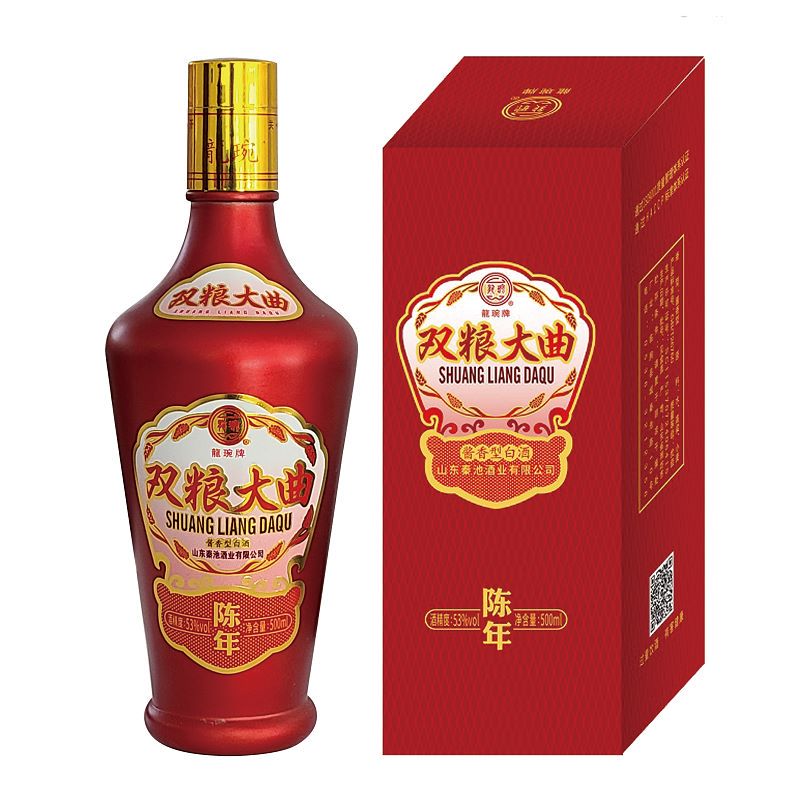 山东秦池龙琬酱酒53度纯粮酱香型白酒500ml大曲坤沙固态纯粮白酒