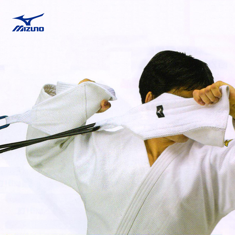 美津濃柔道服IJF認證750g專業比賽使用男女成人白藍柔道衣道帶