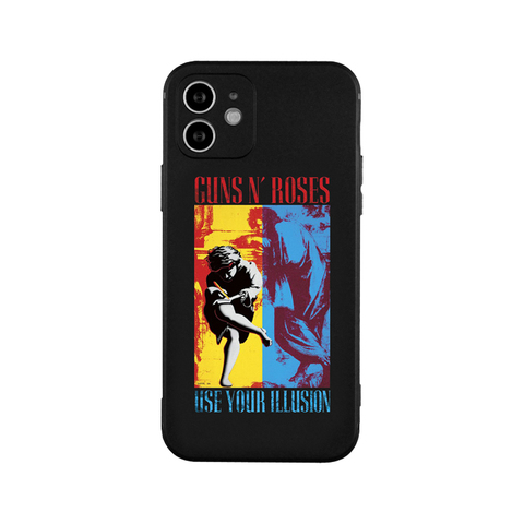 Guns And Roses New Metal Band Illustration 15, 14, 13, 12, 11 iPhone Case