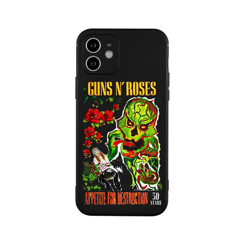 Guns And Roses New Metal Band Illustration 15, 14, 13, 12, 11 iPhone Case