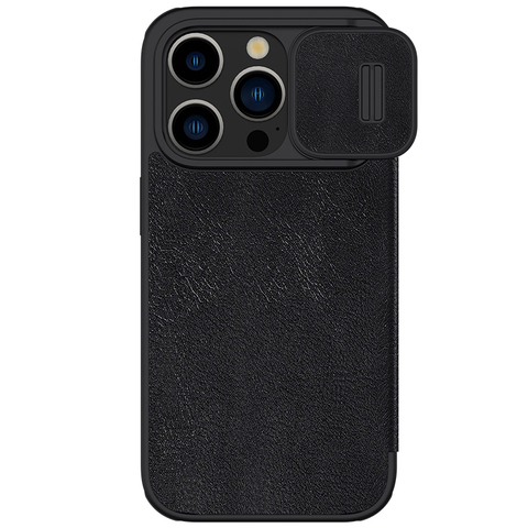 Nillkin Qin Pro Leather High End Premium – High Quality Magnetic Camera Lens Protection 15, 15 Plus, 15 Pro, 15 Pro Max