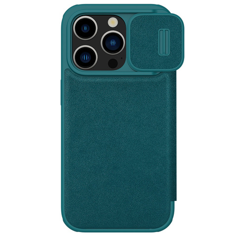 Nillkin Qin Pro Leather High End Premium – High Quality Magnetic Camera Lens Protection 15, 15 Plus, 15 Pro, 15 Pro Max