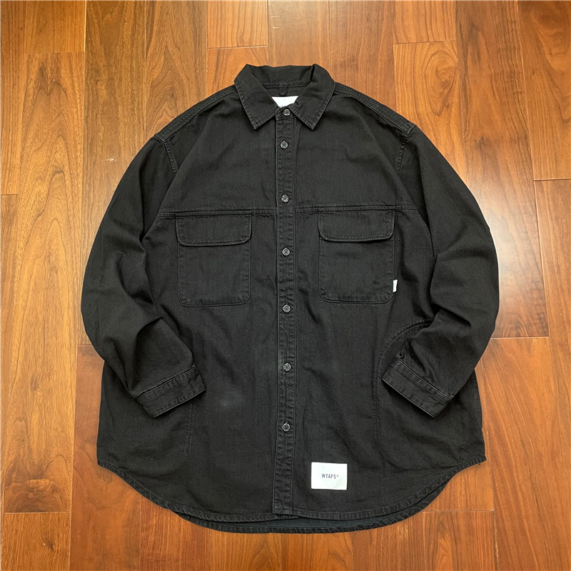 國倉WTAPS WCPO 01/LS/COTTON.FLANNEL 兩口袋長袖襯衫22SS-Taobao