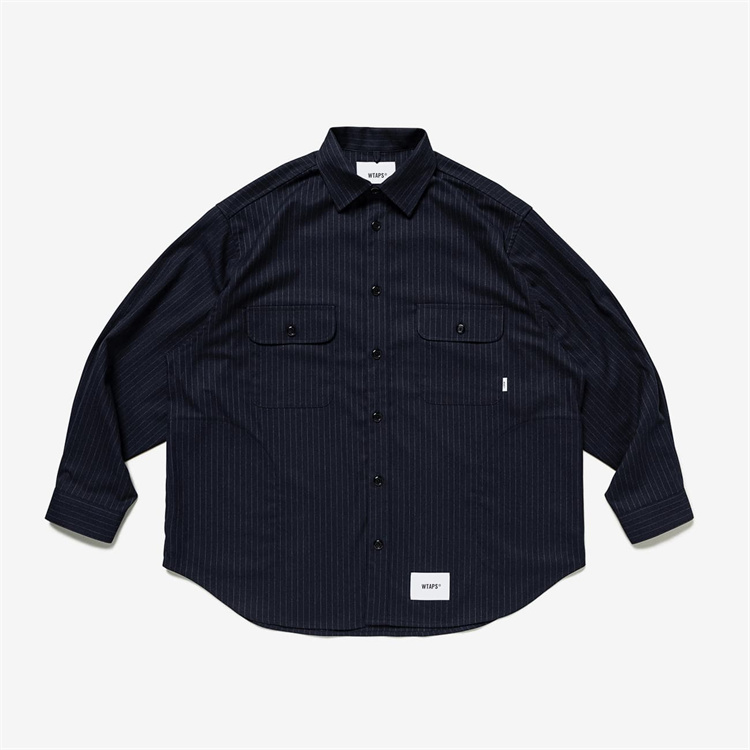 壹树WTAPS BD 04/LS/COTTON.DENIM 复古水洗牛仔衬衫23AW 10