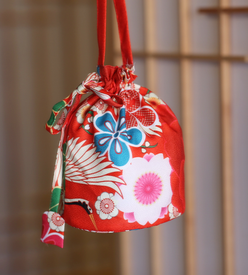 日本和服浴衣专配巾着袋和风包收纳零钱包手机收纳包手袋和装小物