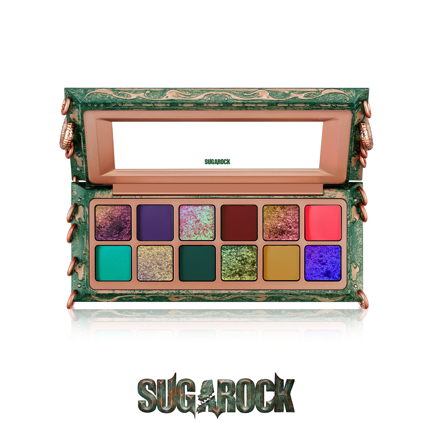 莲龙青Sugarock 荧妆叱咤/第一束光12色眼影盘评价- 淘宝网