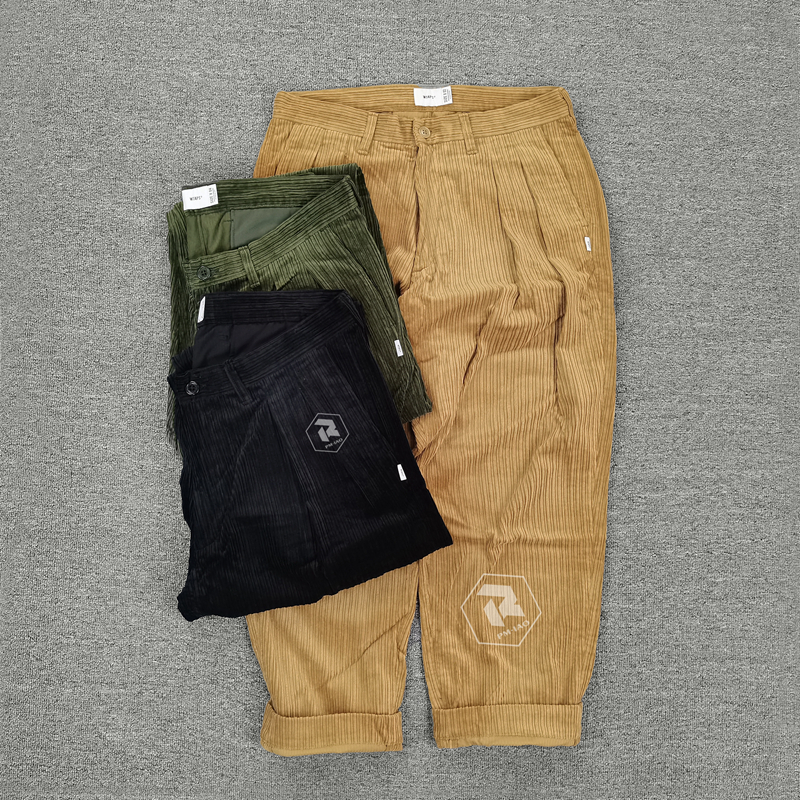 飘渺现货WTAPS TUCK 02 TROUSERS COTTON TWILL 宽松休闲裤男21SS-Taobao