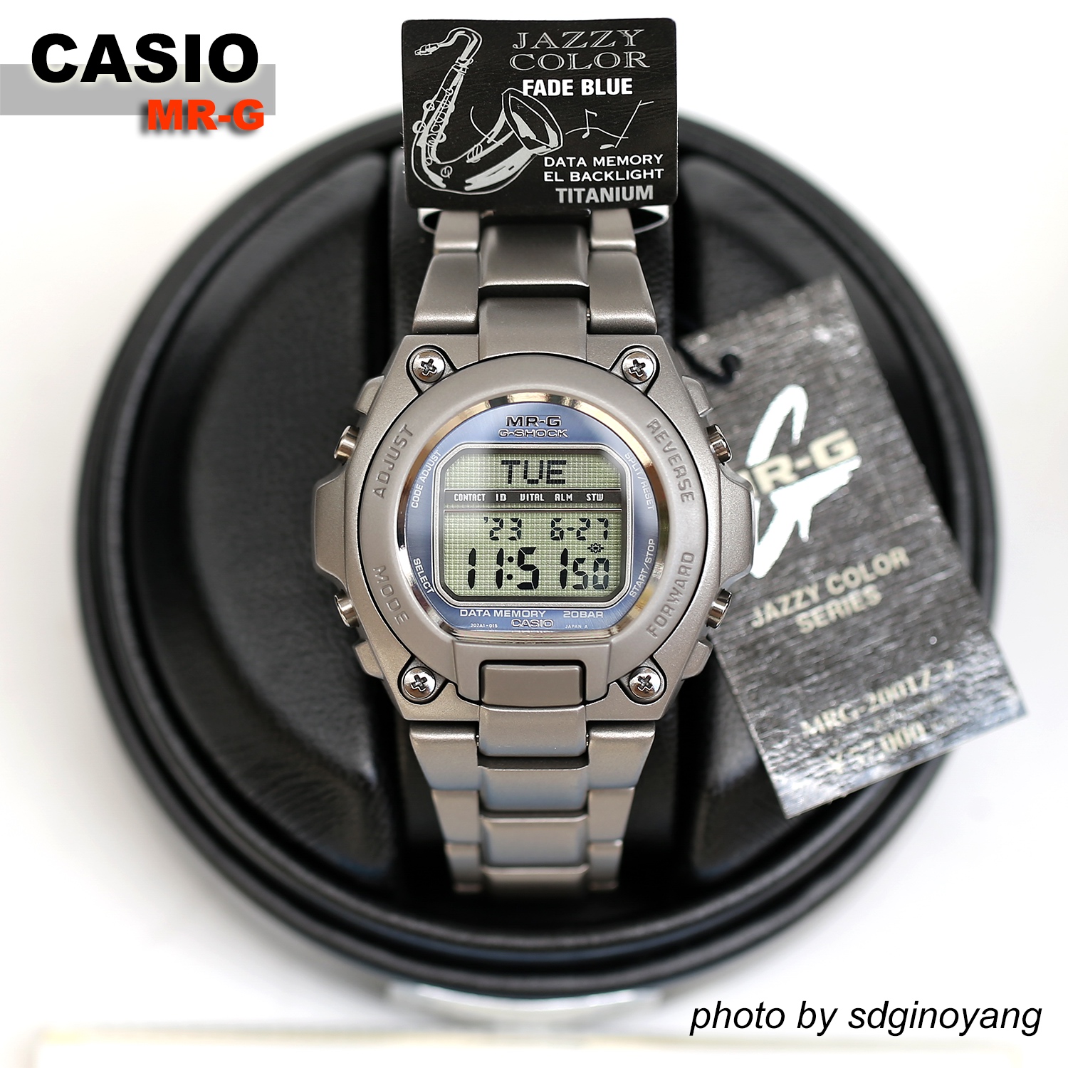 CASIO卡西欧G-SHOCK MR-G MRG-200TBN-9(大金网点钛合金)全新结束- Taobao