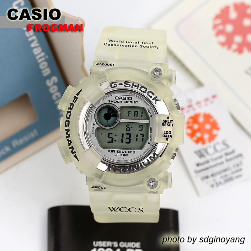 CASIO卡西欧G-SHOCK FROGMAN DW-8201WC-7T WCCS.蛙人