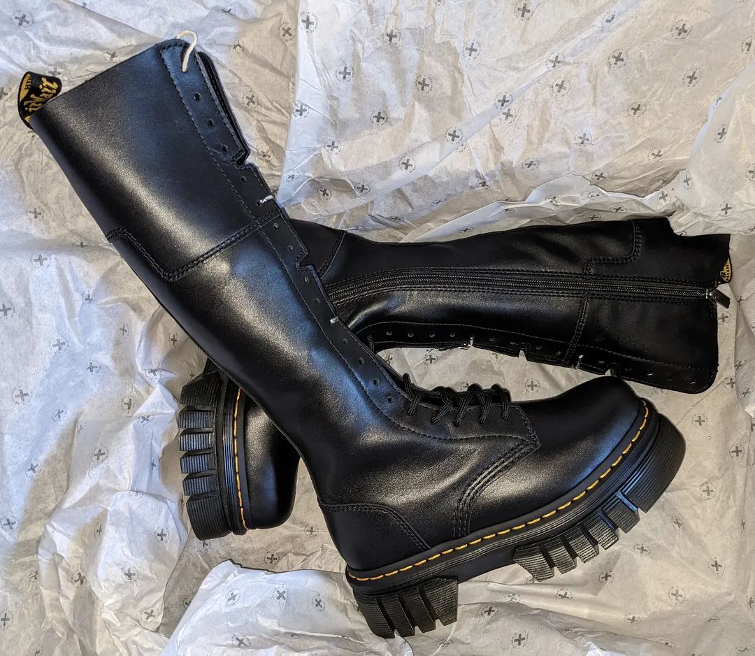 多款(dr.martens 20孔1B60 bex max软皮侧拉链中长高筒靴27016001-Taobao