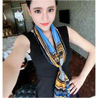 新品2016春秋季小丝巾女 韩版新款领巾时尚装饰百搭围巾女送皮扣