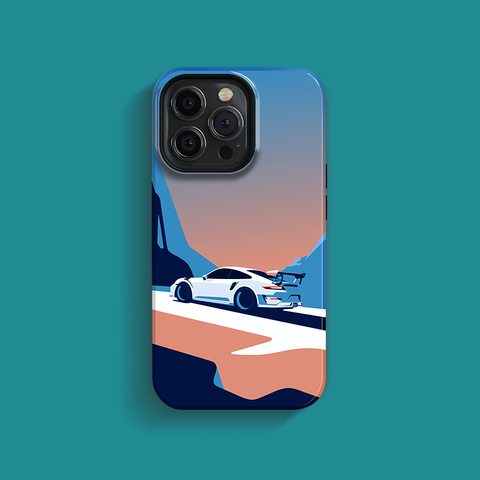 New Super Car Motorsport Illustration Double Layer Protection 15, 14, 13, 12 iPhone Case