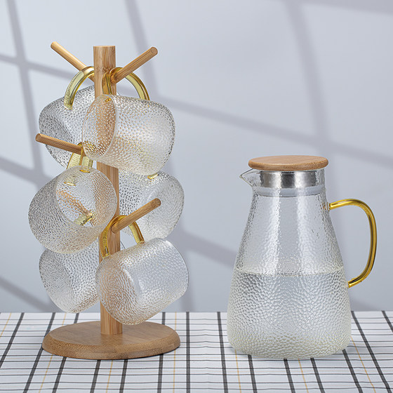 Thickened High Temperature Resistant Glass Hammer Pattern Cold Kettle Heat-resistant Explosion-proof Cold Kettle Fruit Juice Kettle Multipurpose Kettle Set Household Thickened High Temperature Resistant Glass Hammer Pattern Cold Kettle Heat-resistant Explosion-proof Cold Kettle Fruit Juice Kettle Multipurpose Kettle Set Household