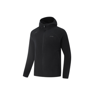 李宁抓绒衣男冬季2025新款加绒冲锋内胆上衣保暖摇粒绒男运动外套