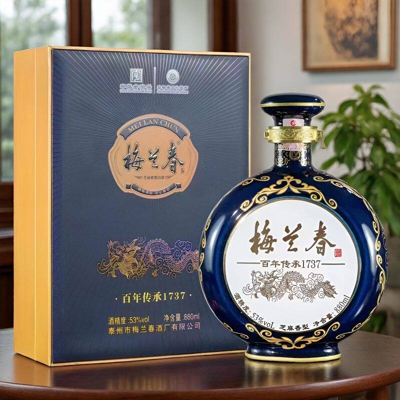 酒厂授权】梅兰春芝麻香型白酒46度22年陈酿龙行九州梅兰春酒评价- 淘宝网