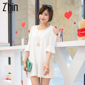 7.23【拍下48】露肩雪纺衫